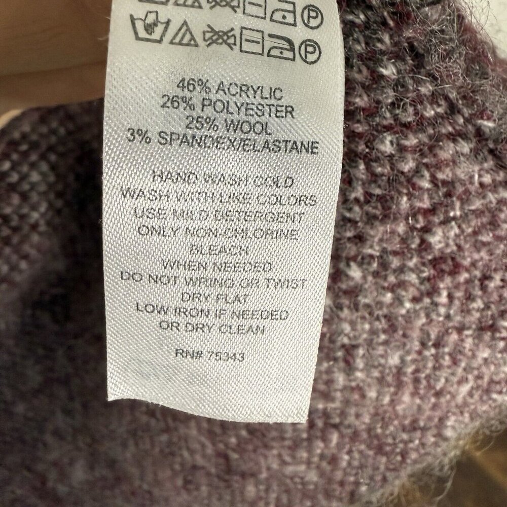 Max Studio Fuzzy Sweater Jacket Women’s Size M Faux Wool Fur Warm Cozy Blanket - Picture 7 of 8